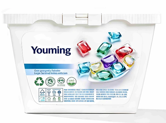 Box-packaged laundry detergent pods Box-packaged laundry detergent pods